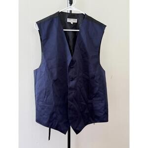Vesuvio Napoli Italy Navy Formal Vest Waistcoat Size 2XL